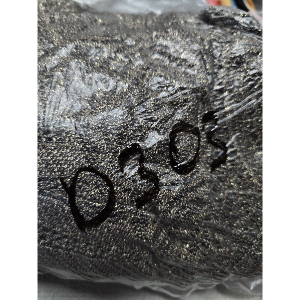 Damianou Womens 2-Piece Metallic Knit Dress & Cardigan Set Gold Black Size L - Picture 16 of 16